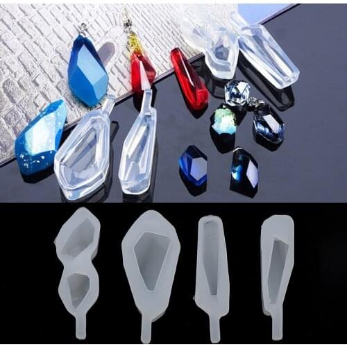 DIY Crystal Pendant Craft Silicone Mould Resin Decorative Mold Epoxy Casting Molds for Jewelry Making Tools