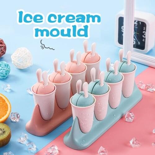 8 Cells Ice Cream Molds Tray Ice Cube Molds Popsicle Maker DIY Ice Cream Tools Cooking Tools Mould