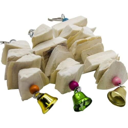 Traumdeutung Cuttlefish Bone Bird Toys For Parrots Budgie And Pet Perch wood Parakeet Cockatiel Cage Decoration Supplies papagei