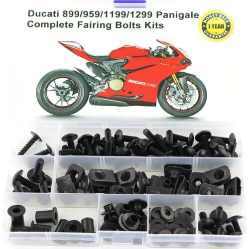 Fit For Ducati 899 959 1199 1299 Panigale Motorcycle Coling Full Fairing Bolts Kit With Washer Speed Nuts Screws Steel