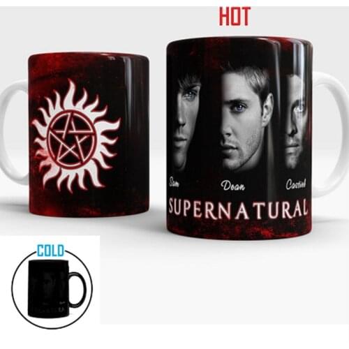 1Pcs New 350ml Supernatural Color Changing Mug Creative Ceramic Coffee Milk Tea Cup Best Gift for Family Children Kids Birthday