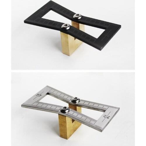 1 Set Woodworking Use Dovetail Ruler Handcut Joints Gauge Dovetail Guide Tool Marking Line on Wood for Carpenter Daily Work