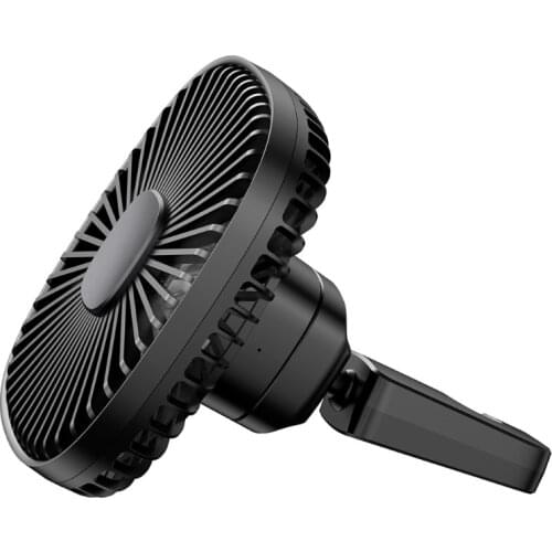 Magnetic Rechargeable Car Back Seat Headrest 2 Speed Fan Air Cooling Fan