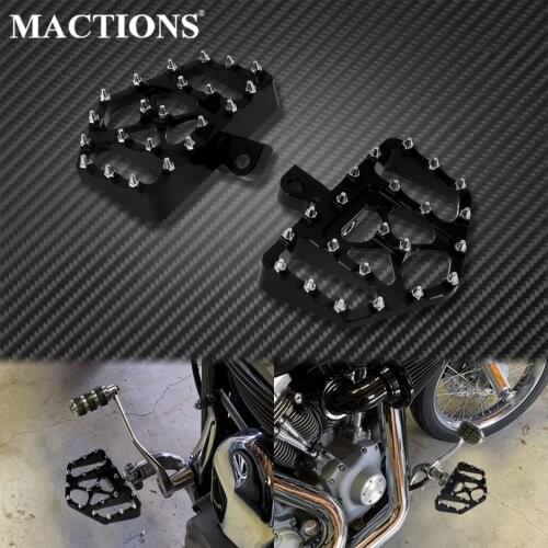 Motorcycle CNC Floorboards Footpegs Footrests Pedals Black For Harley Sportster XL 883 Touring Street Road Glide Dyna Softail