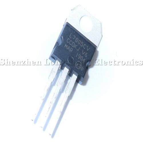 10PCS/LOT NEW L7805CV L7805 TO-220 Three-terminal regulator 5V 7805