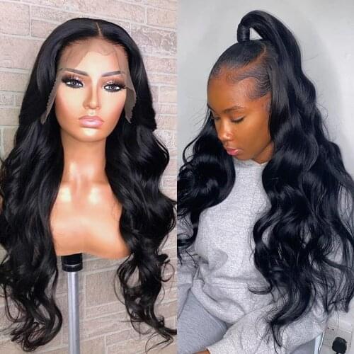 13x4 Lace Front Human Hair Wigs Brazilian Body Wave Lace Front Wig 30Inch Preplucked Hairline Wig For Women 4x4 Lace Closure Wig