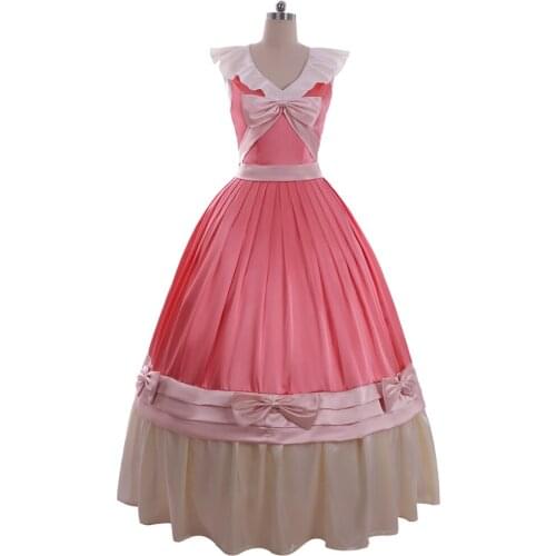 Victorian Princess Dress Gown Modern Skirt Queen Dress Costume Pink Princess Pink Gown Lolita Layered Party Costume Ball Gown