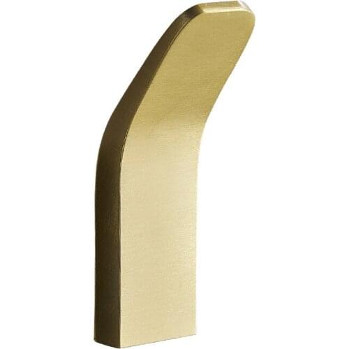 Simple Single Hook Coat Hook Wall Hanging Black Gold Stainless Steel Hanger Crochet Towel Hook Hanger Bathroom Accessories