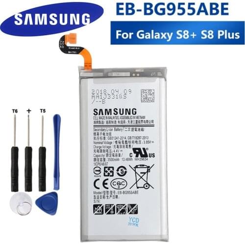 SAMSUNG Orginal EB-BG955ABA EB-BG955ABE 3500mAh Battery For Samsung Galaxy S8 Plus+ G9550 G955 G955F/A G955T G955S G955P +Tools
