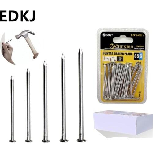 Construction carpentry nails fully polished round nails ordinary nail decoration carpentry processing galvanized small cap round