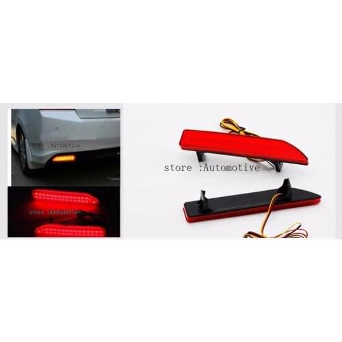 2 Pcs/Pair Tail Rear Bumper Light LED ReflectorStop Brake Fog Lamp For Honda CRV 2007 2008 2009