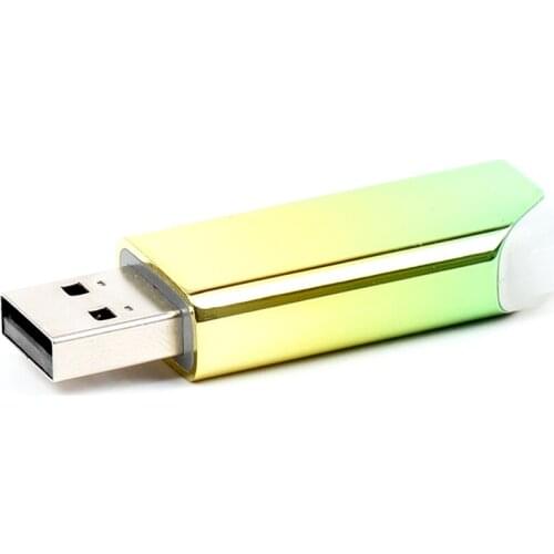 USB2.0 8/16/32/64/128GB USB Flash Disk Metal Breathing Light High-quality Compatibility Wear Resistance Shockproof