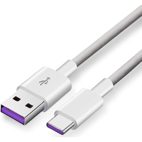 5A USB Type C Cable USB 3.1 Fast Charger Data Type-C Silver Supercharge Cable USB C Cord for Huawei P10 P20 Pro Mate 10