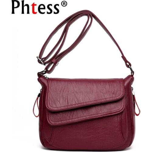 2019 New Luxury Leather Handbags Women Bags Designer Brand Female Crossbody Shoulder Bags For Women Vintage Handbags Sac a Main