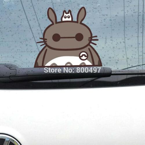 10 x Funny Big Hero 6 Baymax Totoro Car Body Sticker Car Decal for Toyota Ford Chevrolet Volkswagen Tesla Honda Hyundai Kia Lada