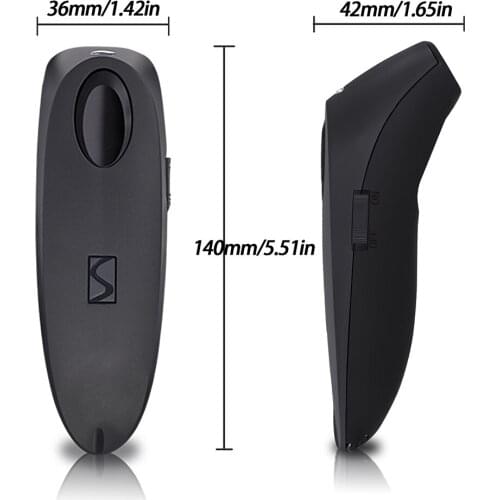 1D CCD USB Bluetooth 2.4GHz Wireless Barcode Reader Wireless Transfer Distnce 100 Meters