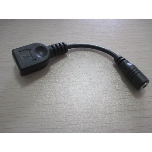 3.5mm 1.35mm 3.5/1.35 3.5x1.35mm DC female to USB female Converter Charge Cable Cord Fine Copper Wire 10cm