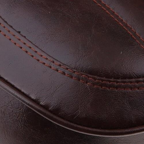 63cm Cafe Racer Vintage Seat Flat Brat Cushion with Bracket Mount Brown