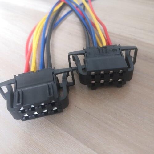 8 Pin/Way Female Seat Lift Switch Connector Plug Wiring Harness Cable Pigtail For Audi Q5 VW Magotan Sagitar Tiguan 1J0 972 724