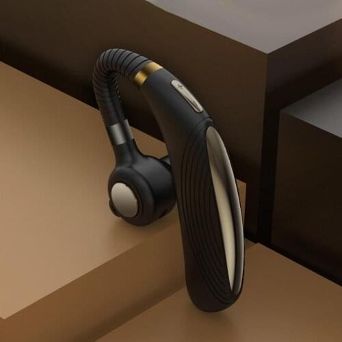 Bluetooth 5.0 Wireless Headset Ear-Mounted Earphones with High Power Long Standby Waterproof Sport Headphones for Smartphone