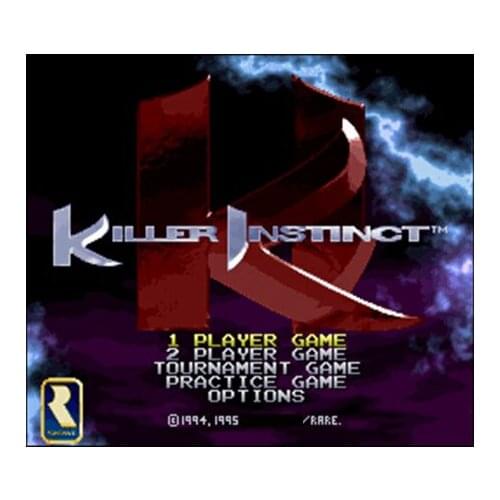 Killer Instinct 16 bit Big Gray Game Card For NTSC Game Player Drop Shipping