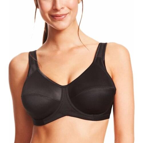 Womens High Impact Full Coverage Underwire Professional Non Padded Bra Lingerie for Women 32 34 36 38 40 42 B C D E F G H