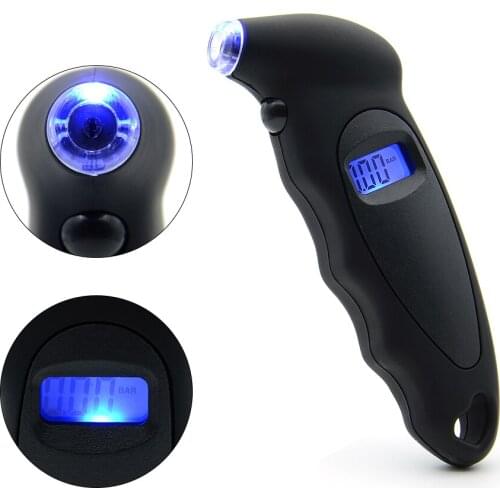 Digital Tire Pressure Gauge 0-150PSI Backlight Auto Motorcycle Car Tyre Air Pressure Gauge Meter LCD Display Tire Pressure Gauge