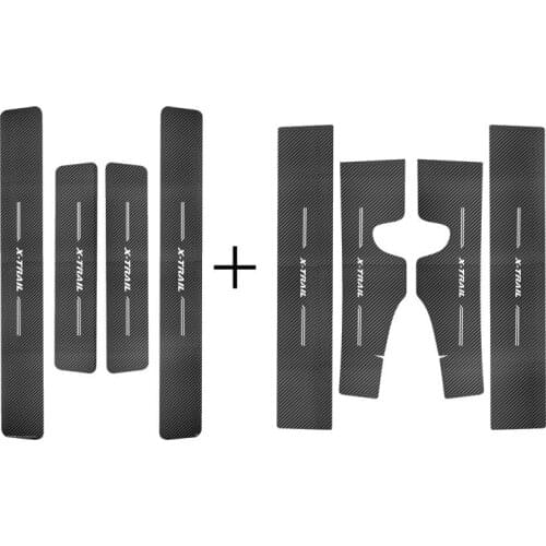 For Nissan X-Trail X Trail 2014 to 2020 High-quality leather Plate Door Sill Welcome Pedal Car Styling Accessories 8pcs/set