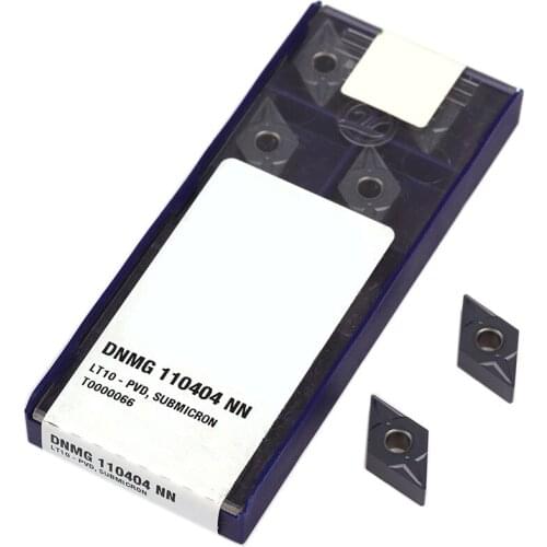 DNMG110404 NN LT10 Carbide Inserts DNMG110408 NN LT10 CNC Lathe Cutting Tool Tungsten Blades Lathe Cutter External Turning Tools