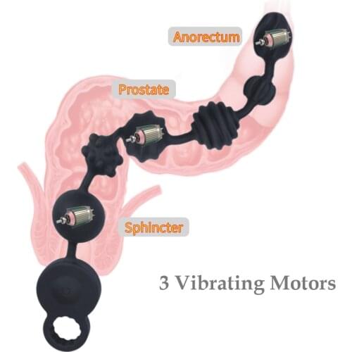 EXVOID 32CM Long Anal Plug Vibrators Prostate Massager Sex Toys for Women Men Gay Anal Beads Vibrators Anus Dilator Butt Expand