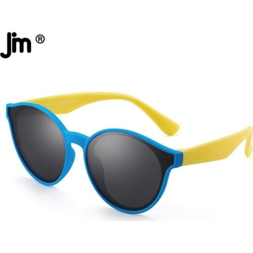 JM Round Polarized Kis Sunglasses for Boys Girls T1935