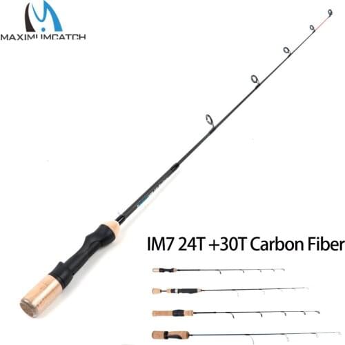 Maximuncatch 64/69/72/82cm Lightweight Ice Fishing Rod IM7 Carbon Fiber Winter Fishing Pole Fishing Rod Spinning Fishing Tackle
