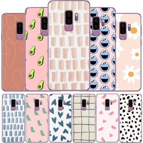 Cute patterns phone case For Samsung S7 S8 S9 S10 S20 EDGE Plus Lite note8 note9 note10 soft Back Cover Silicone