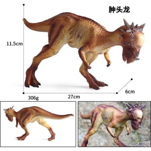 Kids Toys Simulation Jurassic Dinosaur Model Movie Same Paragraph TPR Pachycephalosaurus Styx Dragon Tyrannosaurus Ornaments