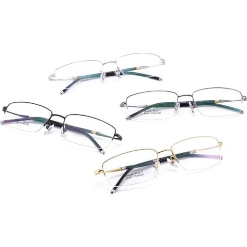 New Pure Titanium Frame Plate Spectacle Mens Myopia Business High-quality Prescription Prescription Optical Frames 6639