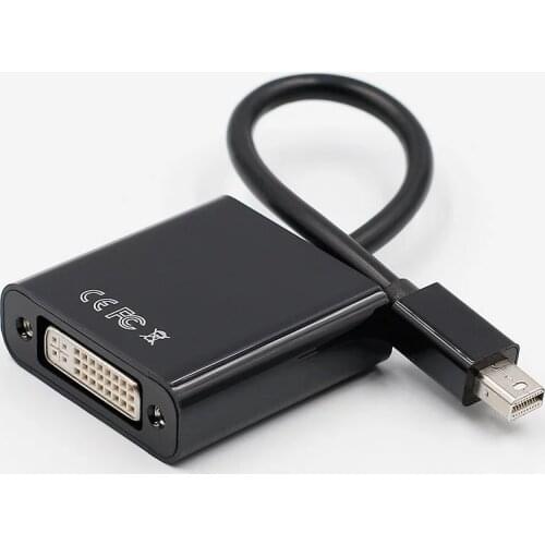 Mini DP to DVI Adapter Thunderbolt Mini DispayPort to DVI Converter Male to Female Support 1080P for Monitor Projector Display