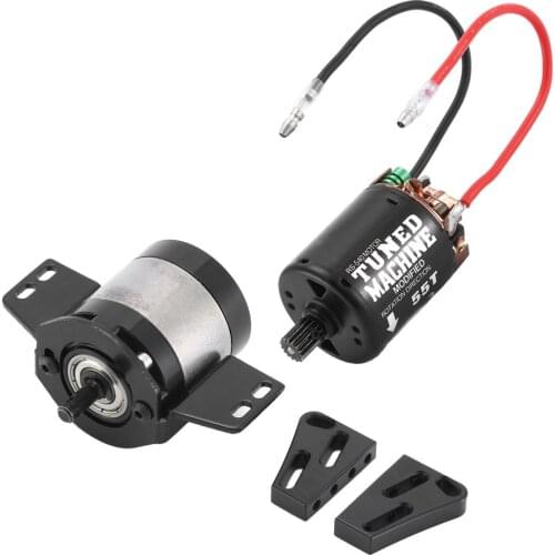 1:5 Ratio Reducer Planetary Gearbox Transmission With 540 55T Motor For Traxxas Hsp Redcat Tamiya Hpi Rc4wd Axial