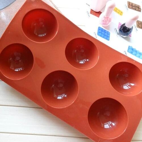 Chocolate Candy Mold Baking Accessories Bakeware Food Grade Cake Fondant Mould Hemisphere Shape 6/15/24 Holes Silicone