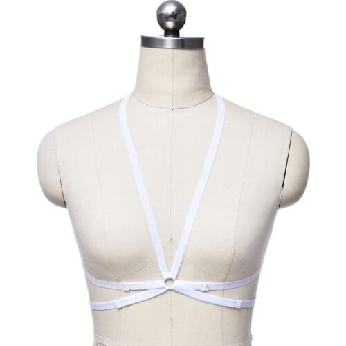 Women Body Harness Cage Lingerie Harness Cage Bra Cupless Lingerie Body Harness Bra Adjustable Harness Belt Strap Bra