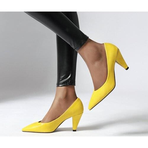Black Wild High Office Ladies Pumps Sexy Pointed Toe High Heels Shoes Women Fashion Snake Print Dance Party Footwear Size 34-43