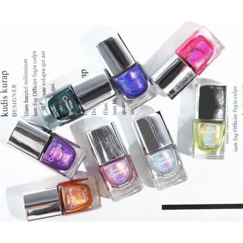 1 Bottle Sequins Glitter Nail Polish Glossy Polish Nail Pigment Nail Art Supplies Suitable For All Women NE