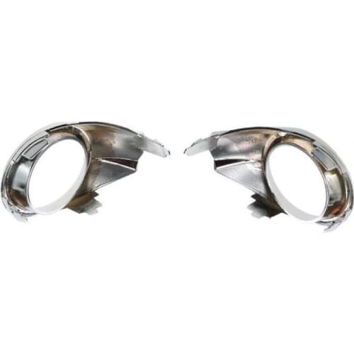 1 Pair Electroplating Fog Light Cover Frame 8A61-15A223-CB5SM3 for Ford Fiesta 09-13 Car Light Accessories