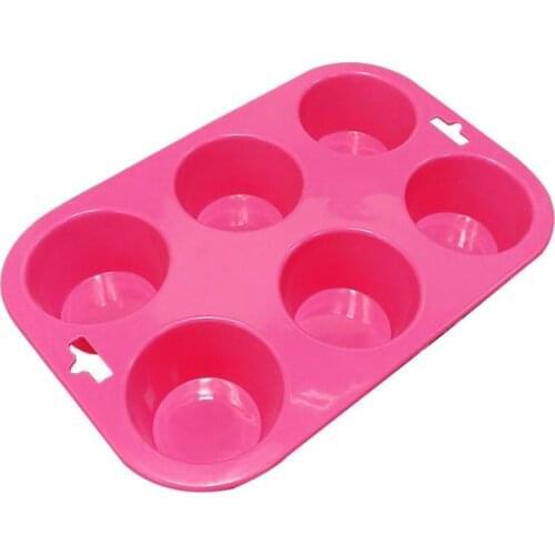 1pc 6 Hole Hot Cocoa Boom Molds Round Chocolate Bomb Silicone Molds Ice Fondant Mould Baking Tool