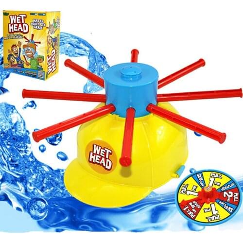 1PC Wet Head Hat Water Game Funny Roulette Party Games Novelty Kids Children Funny Lucky Game Tricky Jokes Toys