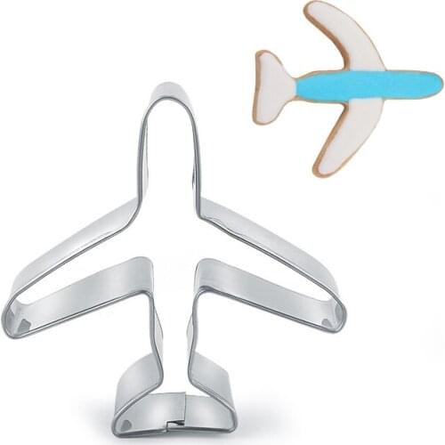 Stainless Steel Airplane Cookie Cutter moule biscuit Baking Mould DIY Cake Craft Kitchen Tools cortador DH138