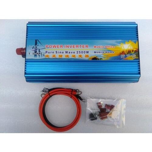 Voltage Display 2500W Pure Sine Wave Inverter DC12V/24V/36V/48V/60V/72V TO AC110V/220V for Home/Camping