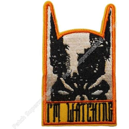 3.5" Im Watching Fashion Movie TV Series Costume Embroidered Emblem applique iron on patch