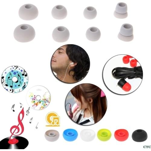 4 Pairs Silicone Earbud Tips Replace For Beats Powerbeats 2/3 Wireless Headphone