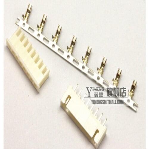 50Set/Lot XH2.54 2.54mm 8Pin 8P Straight Needle 180 degree Male Pin Header + Terminal + Female Housing Connector