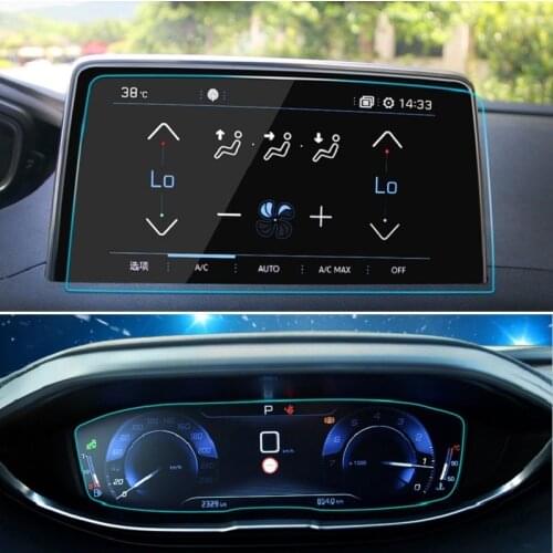 Car GPS Navigation Tempered Glass Screen Protective Film For Peugeot 3008 5008 3008GT 4008 2017 2018 2019 Accessories